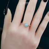  Nhẫn Ngọc Phỉ Thúy Tím Tử La Lan Vàng Trang Sức (Không Kén Mệnh) 