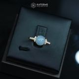  Nhẫn Ngọc Phỉ Thúy Tím Tử La Lan Vàng Trang Sức (Không Kén Mệnh) 