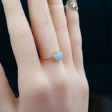  Nhẫn Ngọc Phỉ Thúy Tím Tử La Lan Vàng Trang Sức (Không Kén Mệnh) 