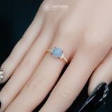  Nhẫn Ngọc Phỉ Thúy Tím Tử La Lan Vàng Trang Sức (Không Kén Mệnh) 