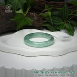  Vòng Khối Ngọc Phỉ Thúy Jade A Xanh Lục Táo Cao Cấp Bản Hẹ 11 x 8.5 x 52.5 (Không Kén Mệnh) 2601948 
