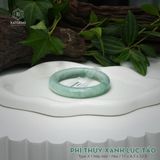  Vòng Khối Ngọc Phỉ Thúy Jade A Xanh Lục Táo Cao Cấp Bản Hẹ 11 x 8.5 x 52.5 (Không Kén Mệnh) 2601948 