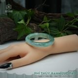  Vòng Khối Ngọc Phỉ Thúy Jade A Xanh Lục Táo Cao Cấp Bản Hẹ 11 x 8.5 x 52.5 (Không Kén Mệnh) 2601948 