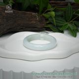  Vòng Khối Ngọc Phỉ Thúy Xanh Ngọc Điểm Hồng Phỉ Cao Cấp Bản Hẹ 12.6 x 9.6 x 53.3 (Không Kén Mệnh) 2600683 