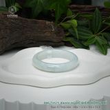  Vòng Khối Ngọc Phỉ Thúy Xanh Ngọc Điểm Hồng Phỉ Cao Cấp Bản Hẹ 12.6 x 9.6 x 53.3 (Không Kén Mệnh) 2600683 