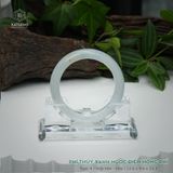  Vòng Khối Ngọc Phỉ Thúy Xanh Ngọc Điểm Hồng Phỉ Cao Cấp Bản Hẹ 12.6 x 9.6 x 53.3 (Không Kén Mệnh) 2600683 