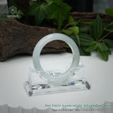  Vòng Khối Ngọc Phỉ Thúy Xanh Ngọc Điểm Hồng Phỉ Cao Cấp Bản Hẹ 12.6 x 9.6 x 53.3 (Không Kén Mệnh) 2600683 