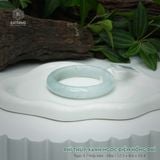  Vòng Khối Ngọc Phỉ Thúy Xanh Ngọc Điểm Hồng Phỉ Cao Cấp Bản Hẹ 12.5 x 8.6 x 55.4 (Không Kén Mệnh) 2600684 