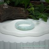  Vòng Khối Ngọc Phỉ Thúy Xanh Ngọc Điểm Hồng Phỉ Cao Cấp Bản Hẹ 12.5 x 8.6 x 55.4 (Không Kén Mệnh) 2600684 