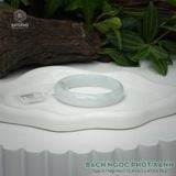  Vòng Khối Ngọc Phỉ Thúy Bạch Ngọc Phớt Xanh Cao Cấp Bản Oval 12.4 x 6.2 x 47.8 x 55.2 (Không Kén Mệnh) 2600676 