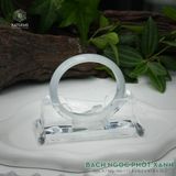  Vòng Khối Ngọc Phỉ Thúy Bạch Ngọc Phớt Xanh Cao Cấp Bản Oval 12.4 x 6.2 x 47.8 x 55.2 (Không Kén Mệnh) 2600676 