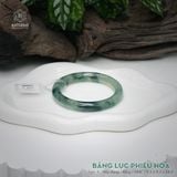  Vòng Khối Ngọc Phỉ Thúy Jade A Băng Lục Phiêu Hoa Cao Cấp Bản Đũa 9.3 x 9.3 x 54.4 (Không Kén Mệnh) 260937 