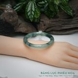  Vòng Khối Ngọc Phỉ Thúy Jade A Băng Lục Phiêu Hoa Cao Cấp Bản Đũa 9.3 x 9.3 x 54.4 (Không Kén Mệnh) 260937 