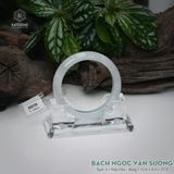  Vòng Khối Ngọc Phỉ Thúy Bạch Ngọc Vân Sương Cao Cấp Bản Hẹ 11.6 x 8.5 x 57.9 (Không Kén Mệnh) 260739 