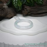  Vòng Khối Ngọc Phỉ Thúy Bạch Ngọc Vân Sương Cao Cấp Bản Hẹ 11.6 x 8.5 x 57.9 (Không Kén Mệnh) 260739 