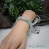  Vòng Khối Ngọc Phỉ Thúy Tam Tài Sắc Xuân Cao Cấp Bản Hẹ 12.3 x 7.3 x 52.9 (Không Kén Mệnh) 260758 