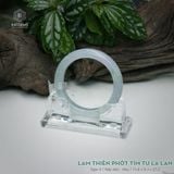  Vòng Khối Ngọc Phỉ Thúy Lam Thiên Phớt Tím Tử Lan Cao Cấp Bản Hẹ 11.8 x 9.3 x 57.2 (Không Kén Mệnh) 2603308 