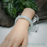  Vòng Khối Ngọc Phỉ Thúy Xanh Ngọc Cao Cấp Bản Hẹ 12 x 8 x 56.9 (Không Kén Mệnh) 260736 