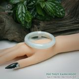  Vòng Khối Ngọc Phỉ Thúy Xanh Ngọc Cao Cấp Bản Hẹ 12 x 8 x 56.9 (Không Kén Mệnh) 260736 