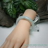  Vòng Khối Ngọc Phỉ Thúy Lam Thiên Điểm Hoàng Phỉ Cao Cấp Bản Hẹ 12.8 x 8.5 x 57.5 (Không Kén Mệnh) 260738 