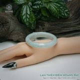  Vòng Khối Ngọc Phỉ Thúy Lam Thiên Điểm Hoàng Phỉ Cao Cấp Bản Hẹ 12.8 x 8.5 x 57.5 (Không Kén Mệnh) 260738 