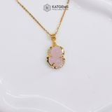  Mặt Dây Chuyền Tỳ Hưu Thạch Anh Hồng (Thổ, Hỏa) 