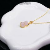  Mặt Dây Chuyền Tỳ Hưu Thạch Anh Hồng (Thổ, Hỏa) 