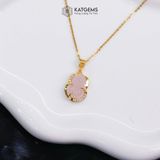  Mặt Dây Chuyền Tỳ Hưu Thạch Anh Hồng (Thổ, Hỏa) 