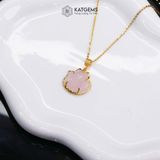  Mặt Dây Chuyền Hồ Ly Đá Thạch Anh Hồng (Thổ, Hỏa) 