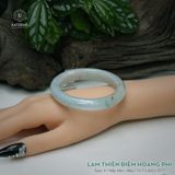  Vòng Khối Ngọc Phỉ Thúy Lam Thiên Điểm Hoàng Phỉ Cao Cấp Bản Hẹ 11.7 x 8.6 x 57.7 (Không Kén Mệnh) 260748 