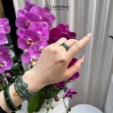  Nhẫn Ngọc Khối từ 3.5li Lam Ngọc Jade A ni tay từ 13.6mm đến 19.8mm (Không Kén Mệnh) 