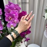  Nhẫn Ngọc Khối từ 3.5li Lam Ngọc Jade A ni tay từ 13.6mm đến 19.8mm (Không Kén Mệnh) 