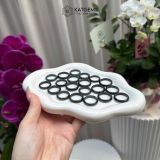  Nhẫn Ngọc Khối từ 3.5li Phỉ Thúy Gà Đen Ni Tay Từ 15.9mm Đến 18mm (Không Kén Mệnh) 