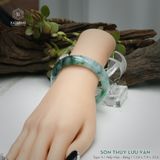  Vòng Khối Ngọc Phỉ Thúy Sơn Thủy Lưu Vân Cao Cấp Bản Hẹ KT: 13.8 x 7.9 x 55.6 (Không Kén Mệnh) 261825 