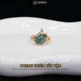  Nhẫn Vàng Lam Ngọc Jade A Phụng Thiên Cửu Vận (Không Kén Mệnh) Độc Quyền Katgems 