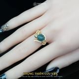  Nhẫn Vàng Lam Ngọc Jade A Phụng Thiên Cửu Vận (Không Kén Mệnh) Độc Quyền Katgems 