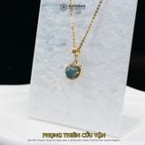  Mặt Dây Chuyền Vàng Phụng Thiên Cửu Vận Lam Ngọc (Không Kén Mệnh) Độc Quyền Katgems 