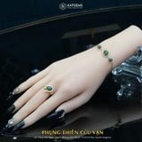  Lắc Vàng Phụng Thiên Cửu Vận Lam Ngọc (Không Kén Mệnh) Độc Quyền Katgems 