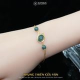  Lắc Vàng Phụng Thiên Cửu Vận Lam Ngọc (Không Kén Mệnh) Độc Quyền Katgems 