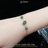  Lắc Vàng Phụng Thiên Cửu Vận Lam Ngọc (Không Kén Mệnh) Độc Quyền Katgems 