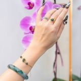  Bộ Trang Sức Vàng Phụng Thiên Cửu Vận Lam Ngọc Jade A ( Không Kén Mệnh ) Độc Quyền Katgems 