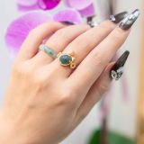  Bộ Trang Sức Vàng Phụng Thiên Cửu Vận Lam Ngọc Jade A ( Không Kén Mệnh ) Độc Quyền Katgems 