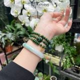  Vòng Chuỗi Ngọc Bích CANADA 6ly Mix Ngũ Điếu, Hồ Ly Phượng, Bi Kim Tiền Và Charm Hoa Sen Vàng Trang Sức (Không Kén Mệnh) 