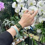  Vòng Chuỗi Ngọc Bích CANADA 6ly Mix Ngũ Điếu, Hồ Ly Phượng, Bi Kim Tiền Và Charm Hoa Sen Vàng Trang Sức (Không Kén Mệnh) 