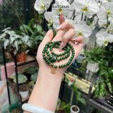  Vòng Chuỗi Ngọc Bích CANADA 6ly Mix Ngũ Điếu, Hồ Ly Phượng, Bi Kim Tiền Và Charm Hoa Sen Vàng Trang Sức (Không Kén Mệnh) 