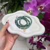  Vòng Chuỗi Ngọc Phỉ Thúy Hoa Bay 5.9ly Mix Bi Kim Tiền Và Cỏ Bốn Lá Nạm Đá Vàng Trang Sức (Không Kén Mệnh) Vvip-127005 