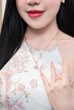  Bộ Trang Sức Vàng Phụng Thiên Cửu Vận Phỉ Thúy Tím Tử Lan (Không Kén Mệnh) Độc Quyền Katgems 