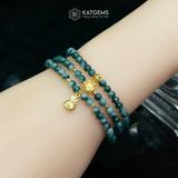  Vòng Chuỗi Ngọc Phỉ Thúy Hoa Bay 4.2ly Mix Bi Kim Tiền, Hoa Sen Vàng Và Túi Tiền Vàng Trang Sức (Không Kén Mệnh) 1-127027 