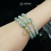  Vòng Chuỗi Ngọc Phỉ Thúy Hoa Bay 5.8ly Mix Bi Kim Tiền, Túi Tiền, Ngũ Điếu Và Cỏ Bốn Lá Nạm Đá Vàng Trang Sức (Không Kén Mệnh) 1-127014 