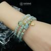  Vòng Chuỗi Ngọc Phỉ Thúy Hoa Bay 5.8ly Mix Bi Kim Tiền, Túi Tiền, Ngũ Điếu Và Cỏ Bốn Lá Nạm Đá Vàng Trang Sức (Không Kén Mệnh) 1-127014 